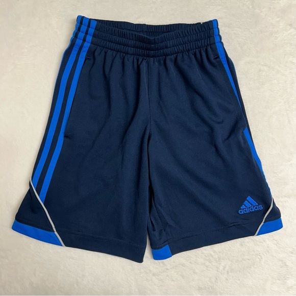 Adidas Kid’s Navy Blue‎ Shorts w/ Adjustable Drawstring Size Small - Picture 1 of 7